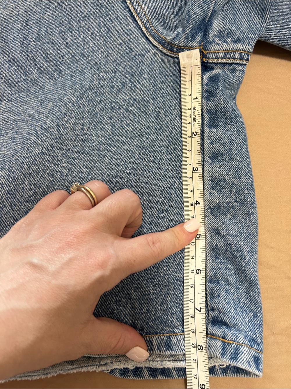 Vintage Denim Shorts Sz S/M - Picture 7 of 10
